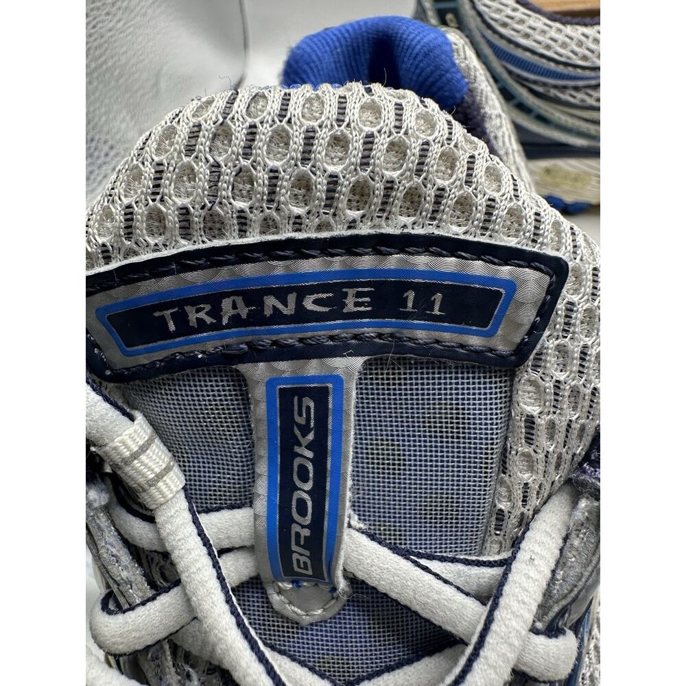 Brooks Trance 11 Mens Size 10 Running Shoes Blue Silver Athletic Sneakers - Picture 5 of 7